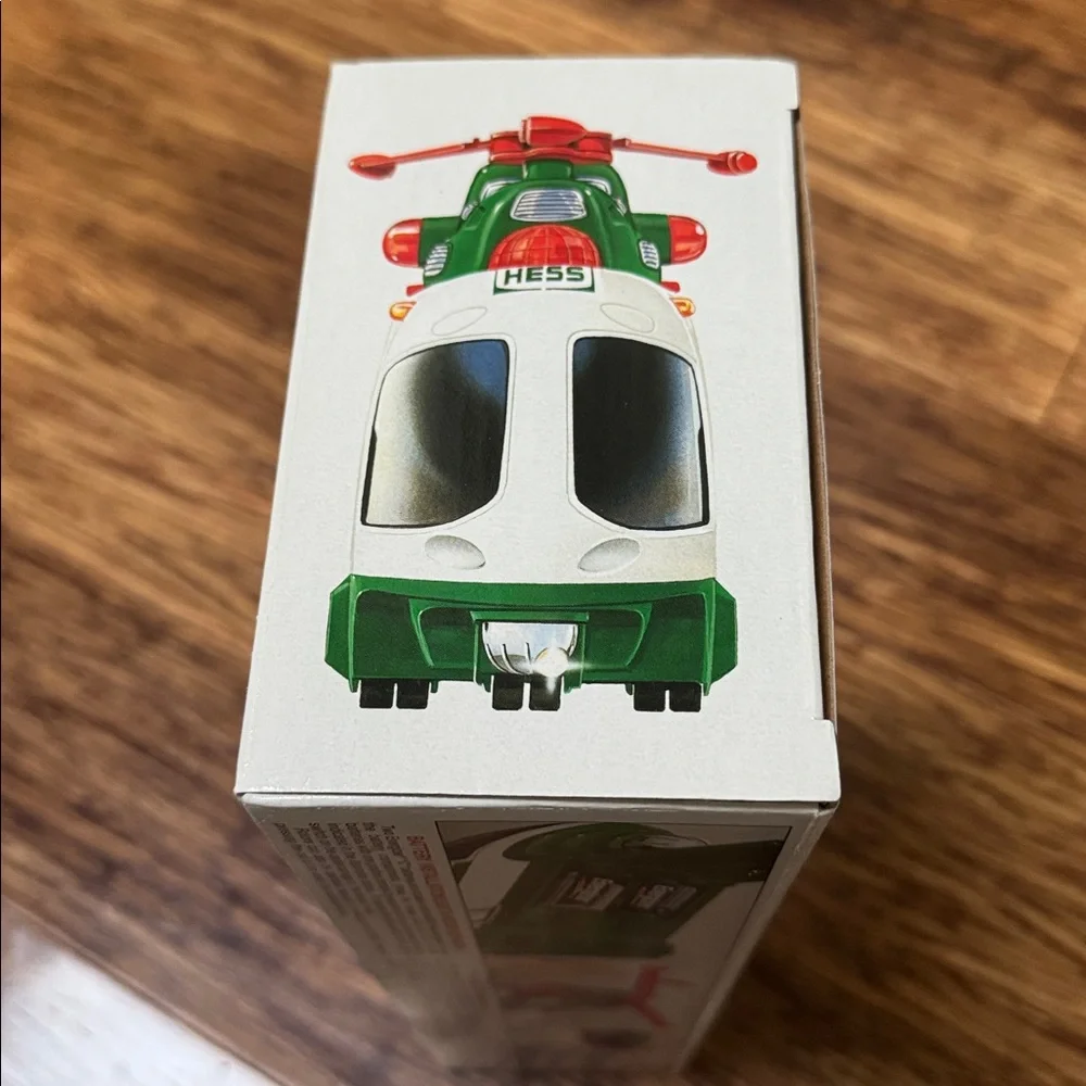 Vintage Hess 2001 Helicopter with Motorcycle and Cruiser collectible new in box